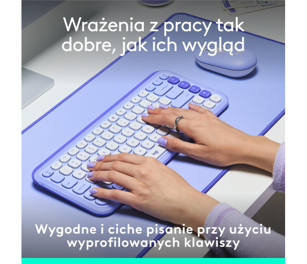 LOGITECH POP ICON Keys lilac 920-013074 - 1276196 - zdjęcie 8